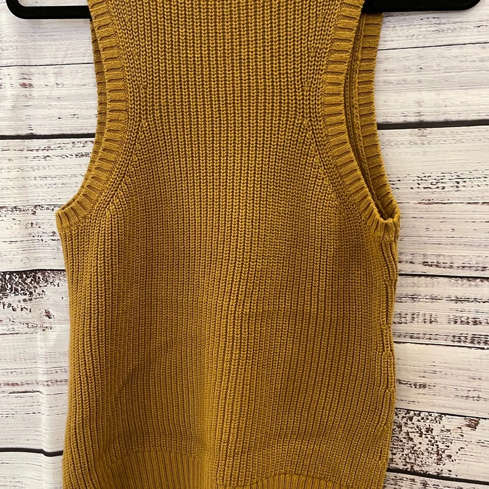 Banana Republic sweater tank in turmeric/mustard. 100% cotton. - Picture 6 of 6